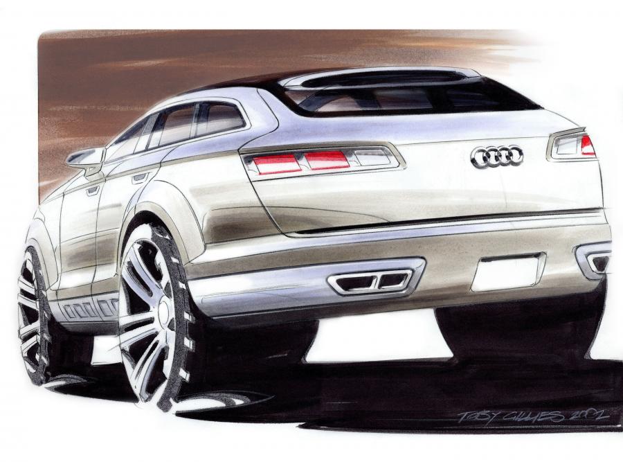 Эскиз Audi Pikes Peak Quattro Concept 2003 года  (фото 7 из 23)